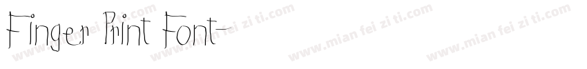 Finger Print Font字体转换